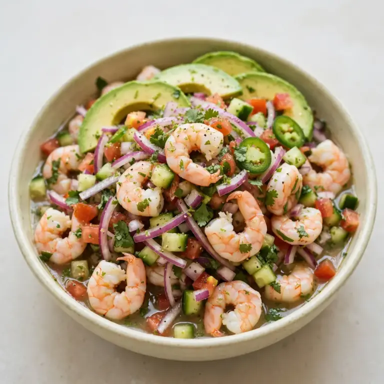 Low Calorie Shrimp Ceviche Recipe