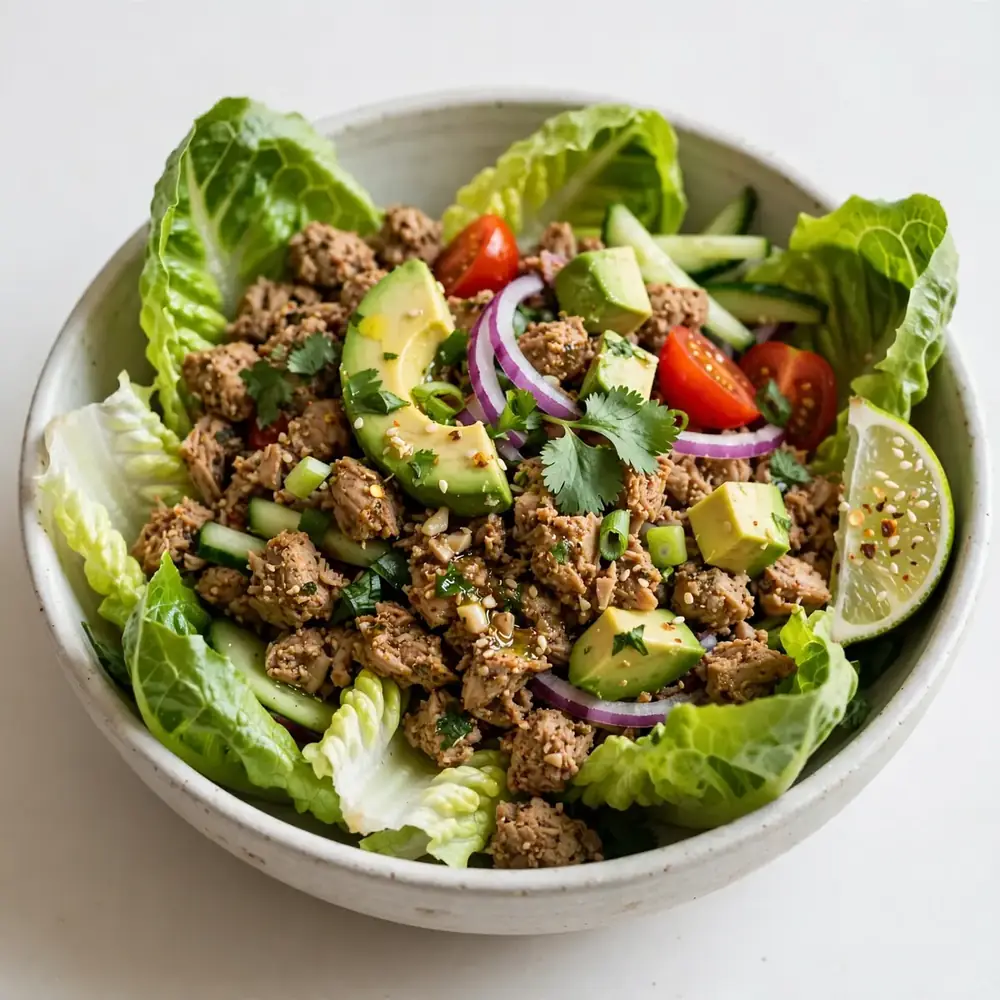 Low-Carb Lettuce Wrap Turkey Bowl