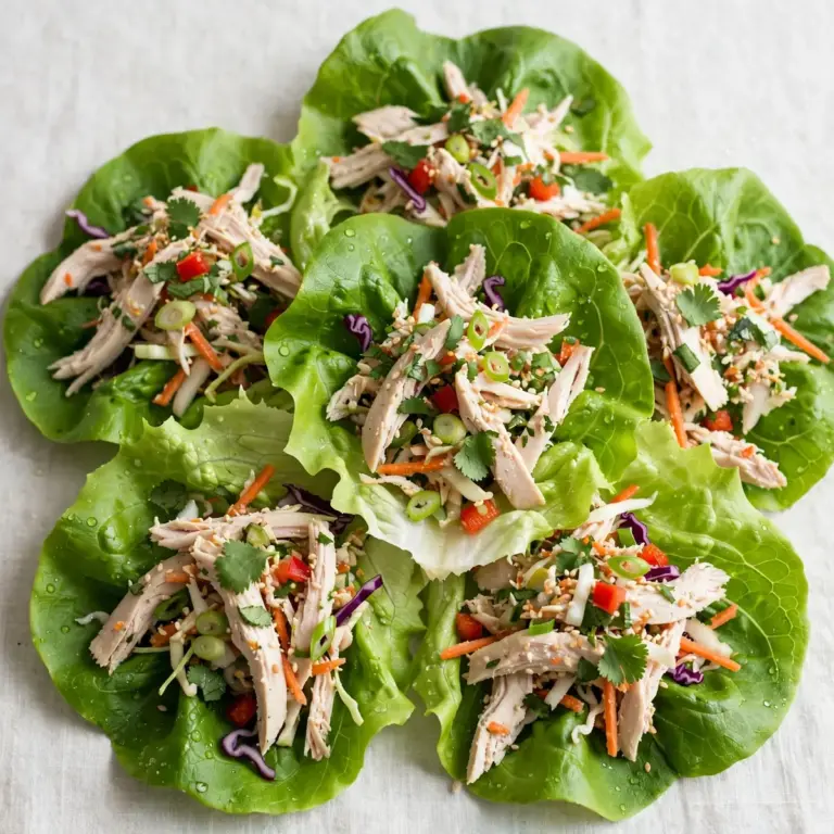 Low Fat Chicken Lettuce Wraps
