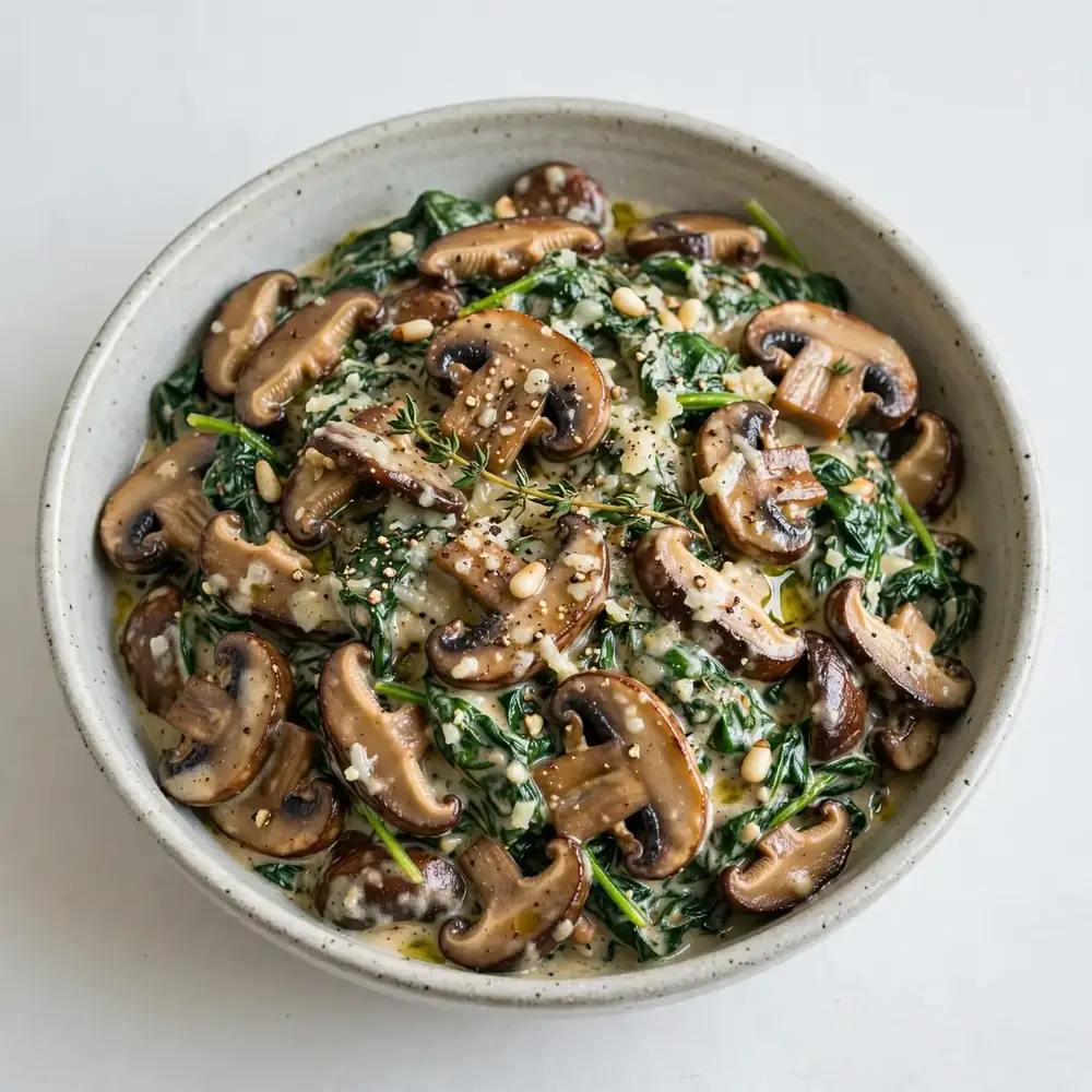 Mushroom and Spinach Delight