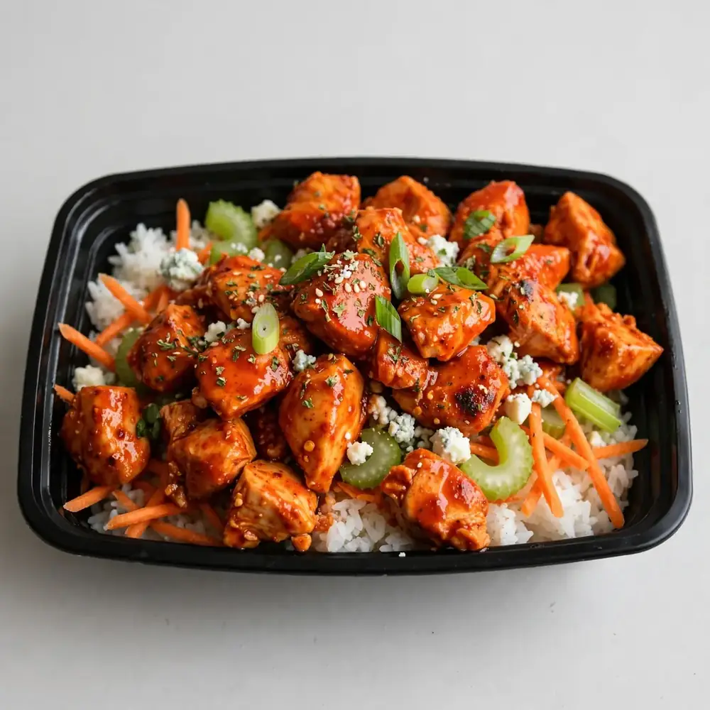 Spicy Buffalo Chicken Meal Prep Bowls