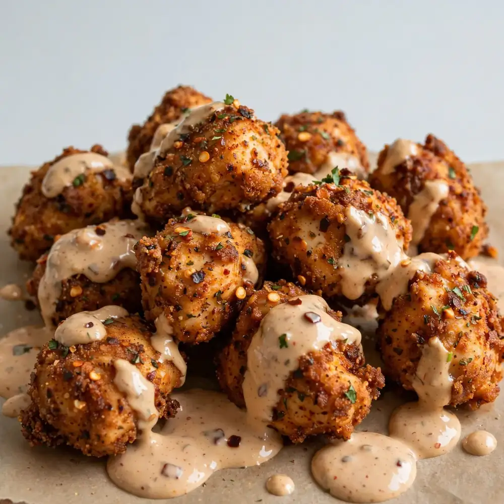 Spicy Chicken Bites with Chipotle Aioli