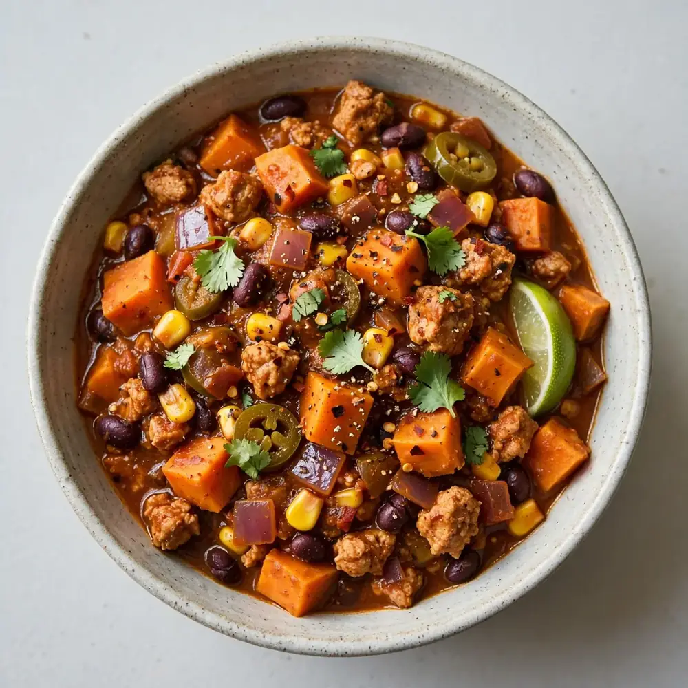 Sweet Potato & Turkey Chilli Bowl