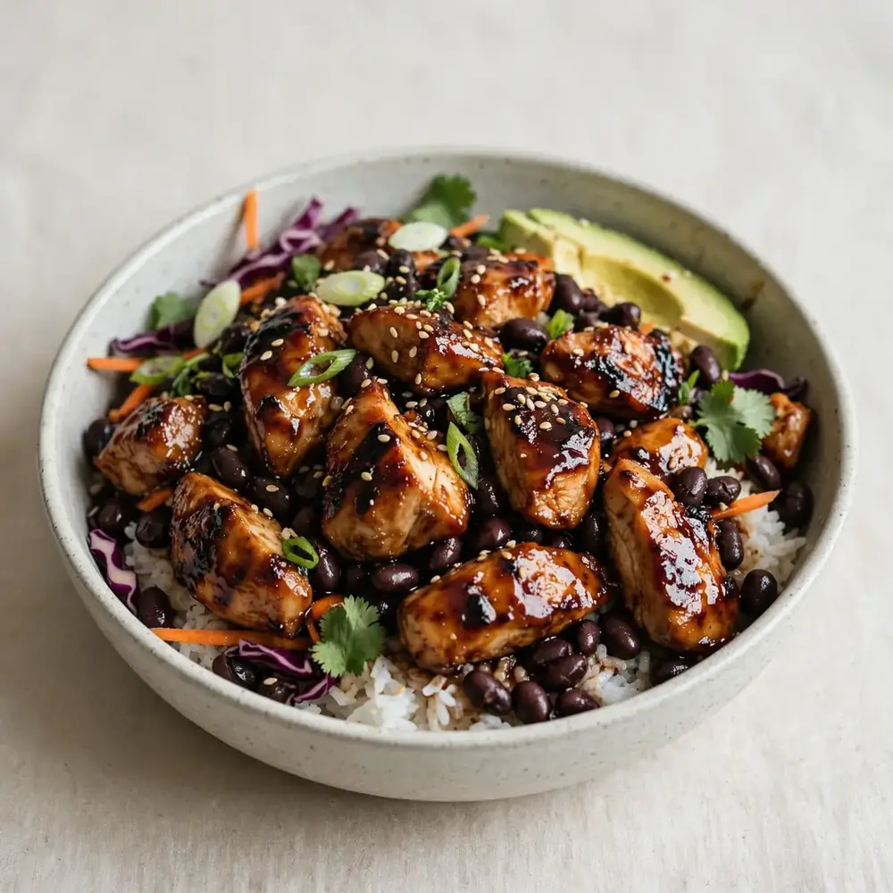 Teriyaki Chicken & Black Bean Bowl
