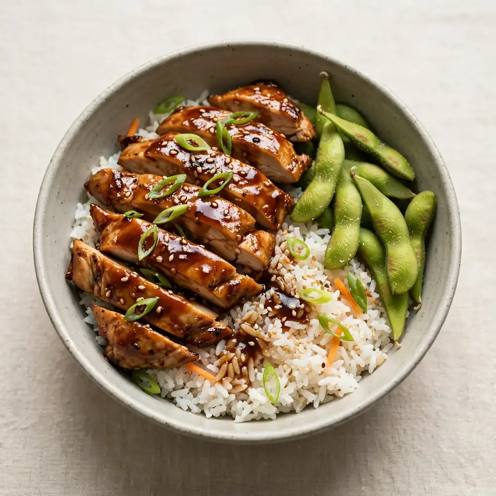 Teriyaki Chicken & Edamame Bowl