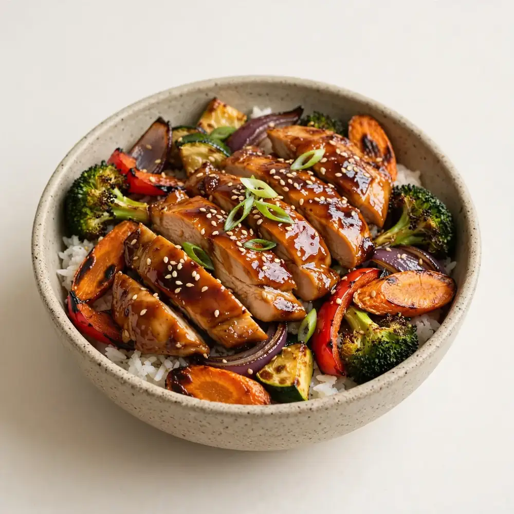 Teriyaki Chicken & Roasted Veg Bowl