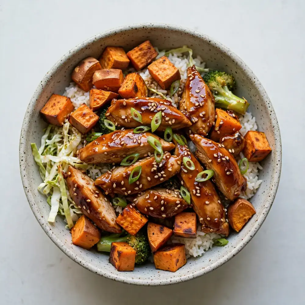 Teriyaki Chicken & Sweet Potato Bowl