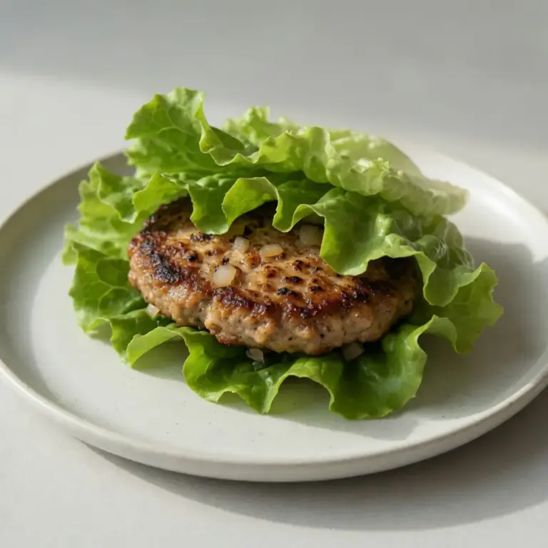 Turkey Burger Lettuce Wrap Recipe