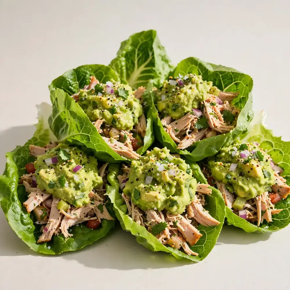 Turkey & Guacamole Lettuce Wraps
