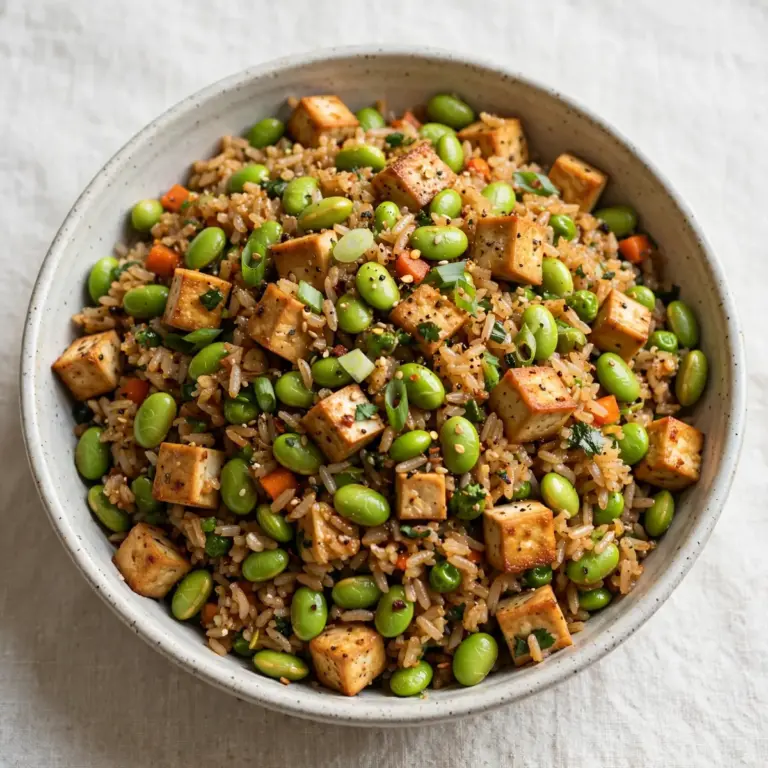 Vegan High-Protein Edamame Fried Rice