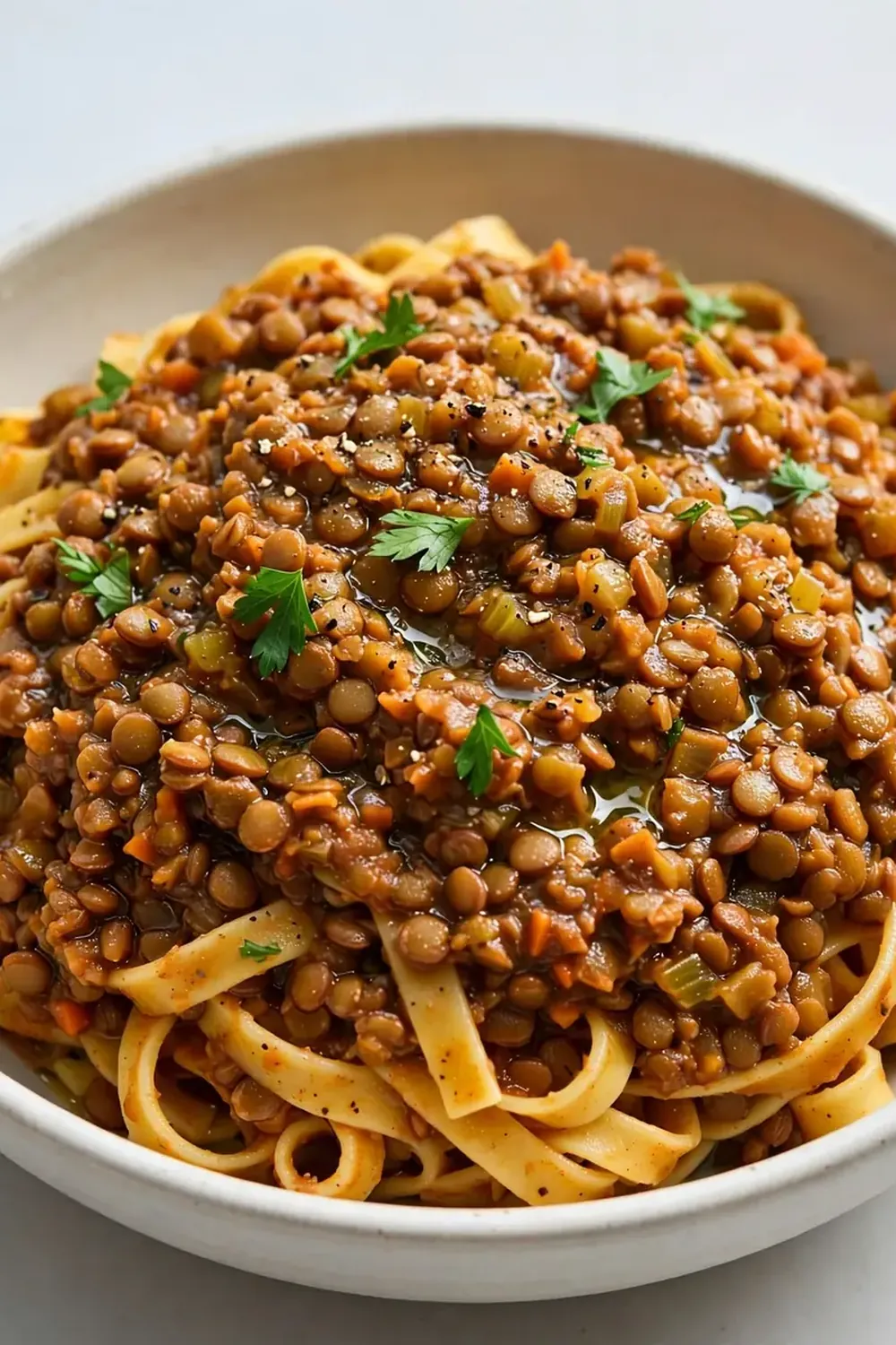Vegan High-Protein Lentil Bolognese