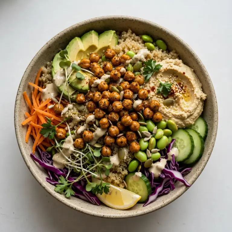 Vegan High-Protein Quinoa Buddha Bowl