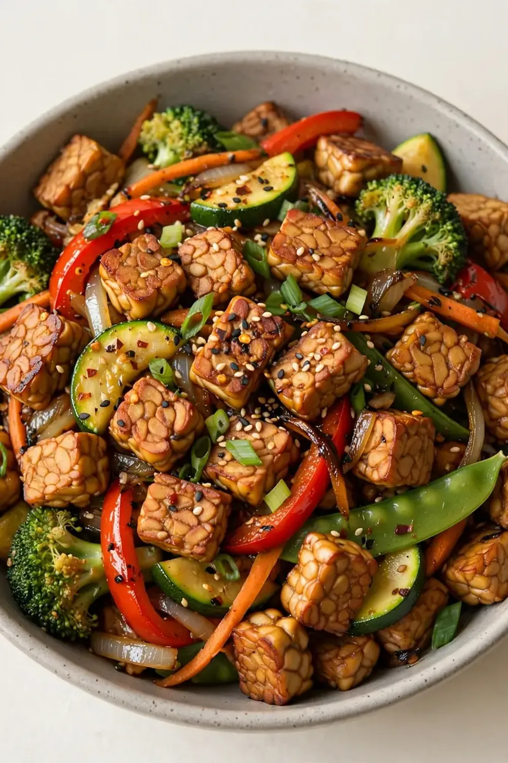 Vegan High-Protein Tempeh Stir-Fry