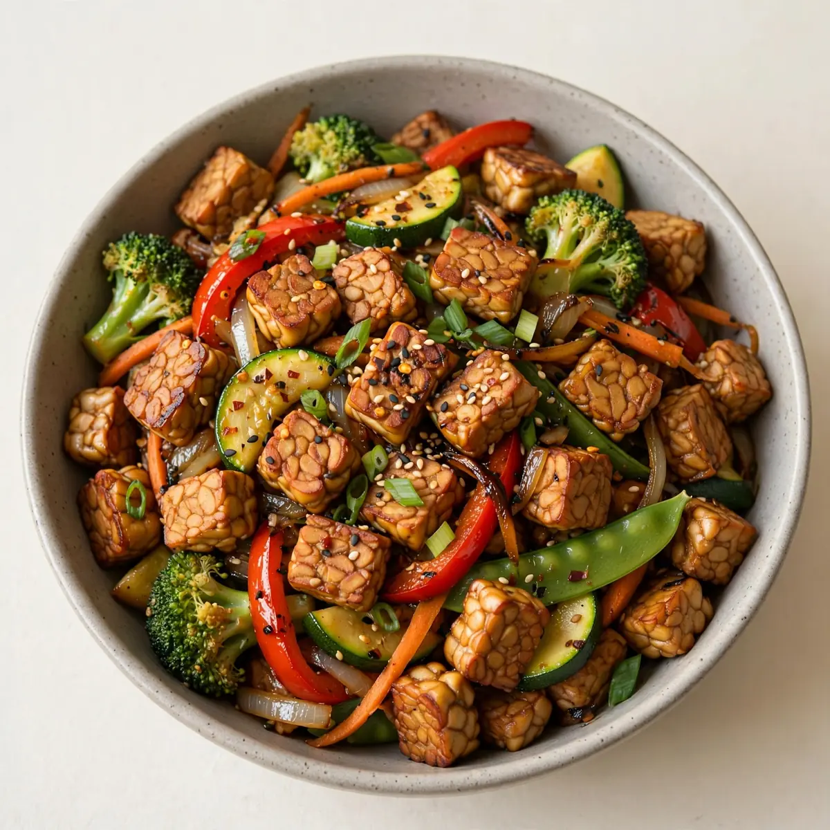 Vegan High-Protein Tempeh Stir-Fry