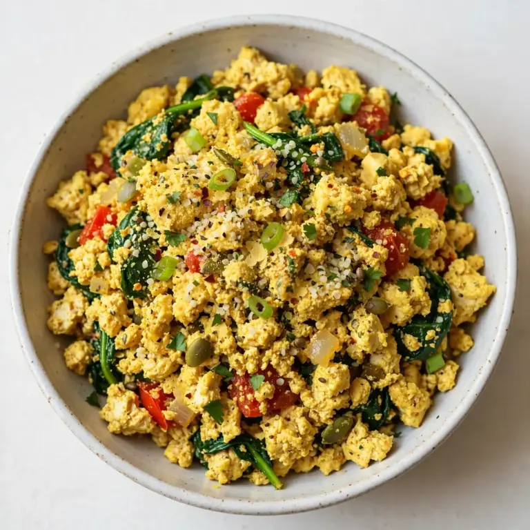 Vegan High-Protein Tofu Scramble