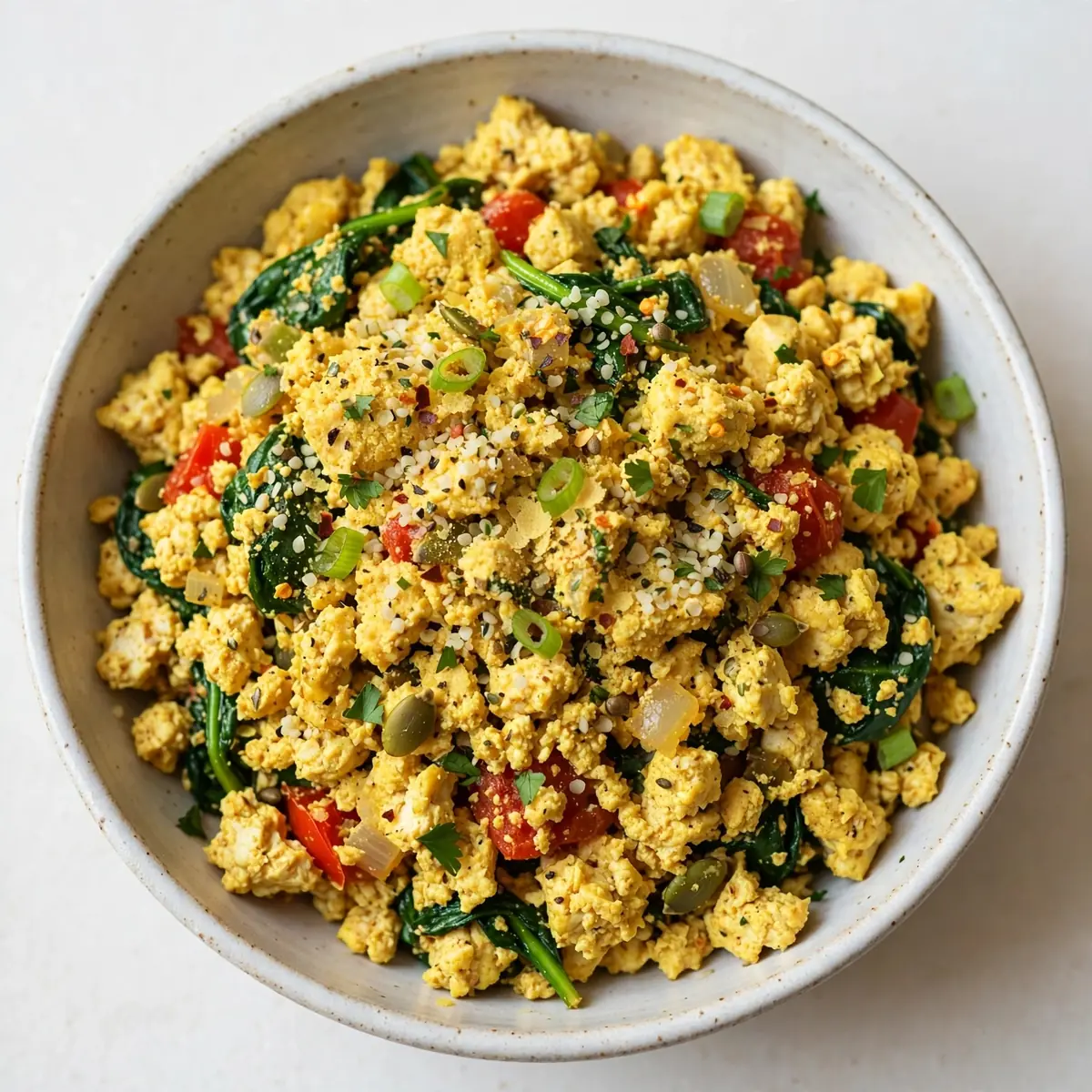 Vegan High-Protein Tofu Scramble