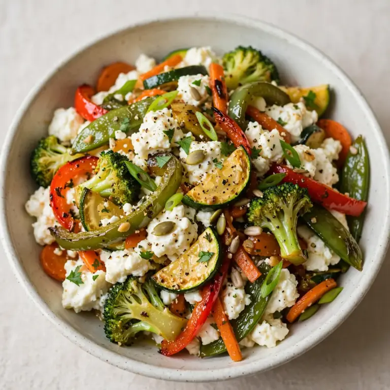 Vegetarian High-Protein Cottage Cheese Veggie Stir-Fry