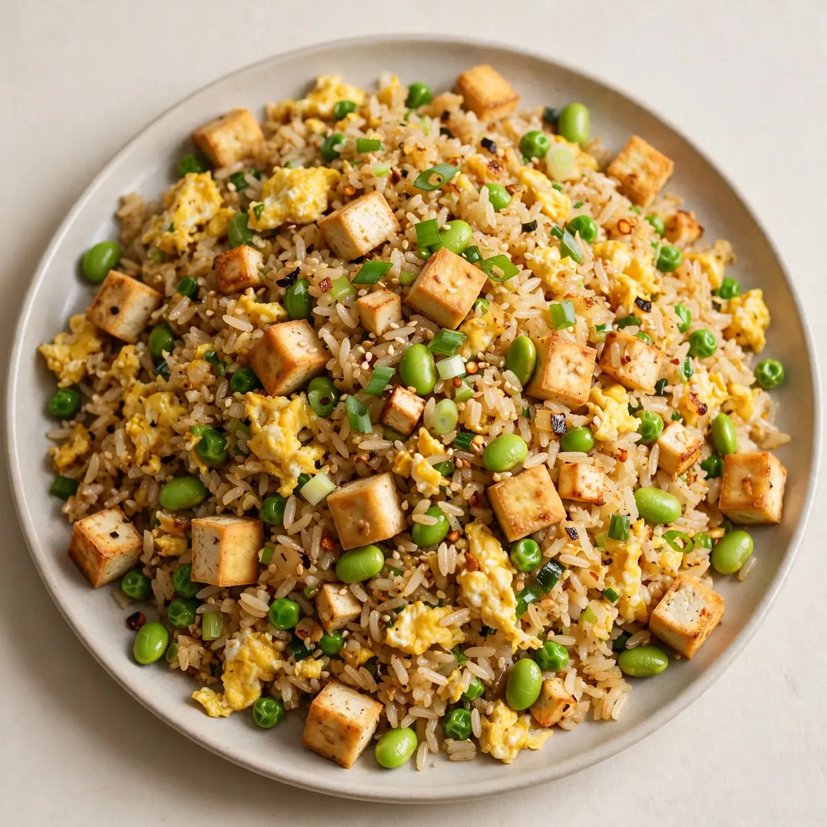 Vegetarian High-Protein Egg Fried Rice