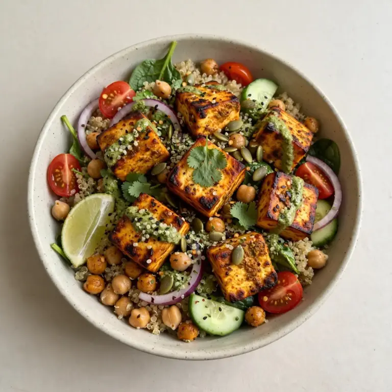 Vegetarian High-Protein Paneer Tikka Bowl