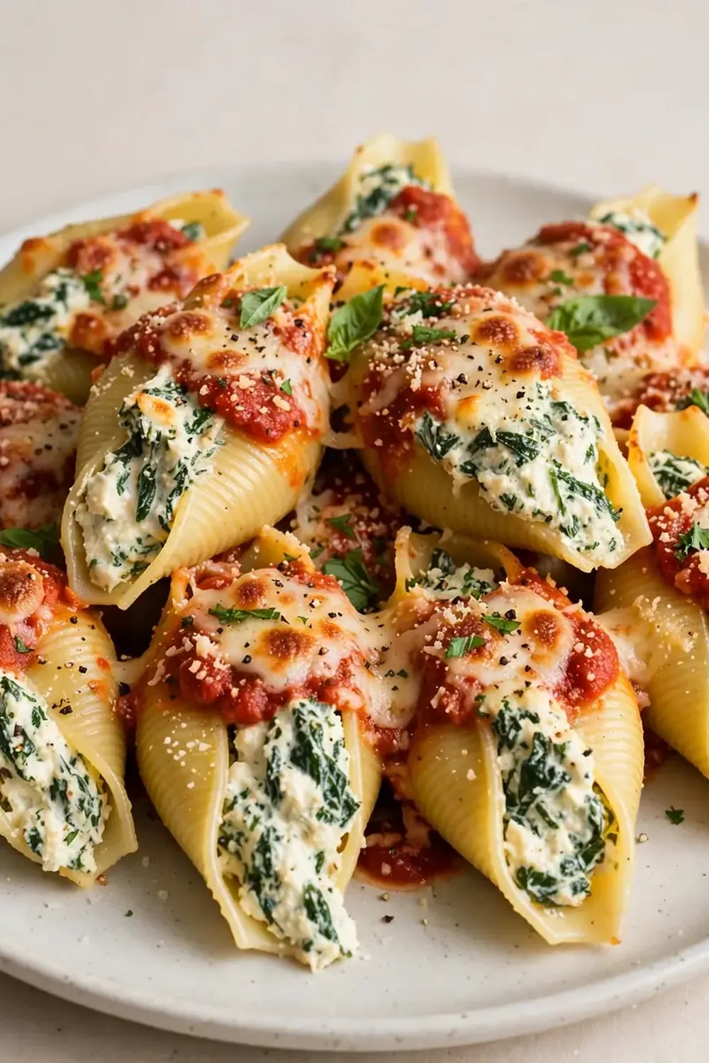 Vegetarian High-Protein Spinach and Ricotta Stuffed Shells