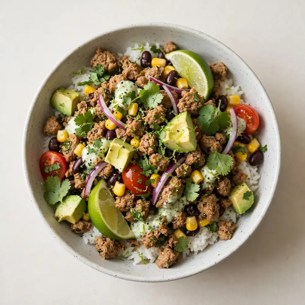 Zesty Lime & Coriander Turkey Bowl